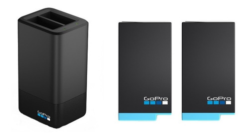 Imagen 1 de 3 de Cargador Doble Gopro + 2 Baterias Para Max 360