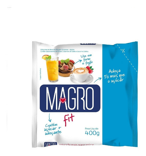 Magro Açucar Light Refil 400g Kit 06 Unidades