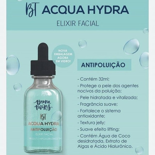 Imagem 3 de 3 de Bt Acqua Hydra Bruna Tavares - Elixir Facial Antipoluição