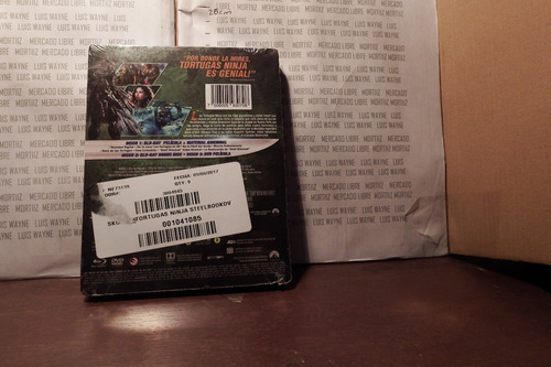 Steelbook Bluray Dvd Ninja Turtles Tortugas Ninja Megan Fox