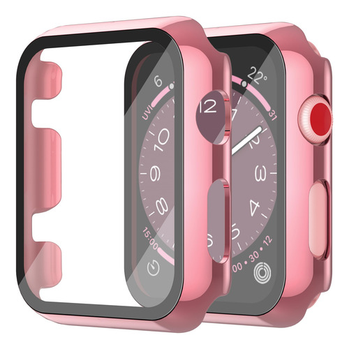 Protector De Pantalla Rosa Transparente Para Iwatch 42mm