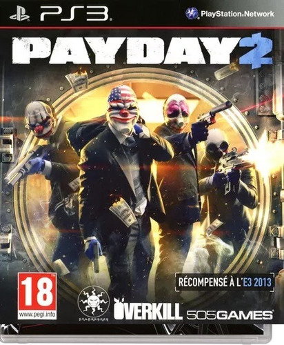 Payday 2  Standard Edition 505 Games Ps3 Físico