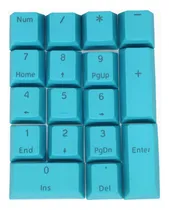 Comprar Kit De Tapas De Teclas Diy Pbt Para Teclado 17 Teclas Azules