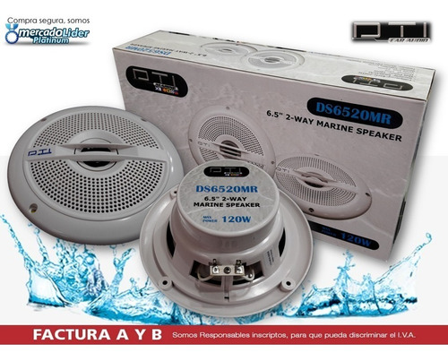 Parlantes Nauticos  6.5 2- Vias Ds65mr Dti Nuevo Modelo !!