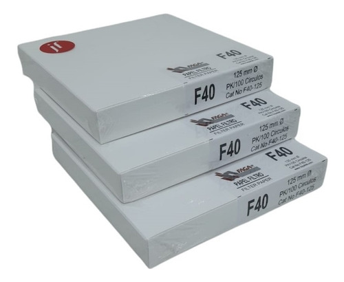 Paquete De 3 Papel Filtro Cuantitativo Fagalab F40-125