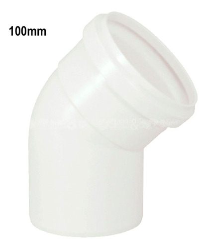 Kit C/10 Cotovelo Pvc Esgoto Branco De 50mm X 45º Fortlev