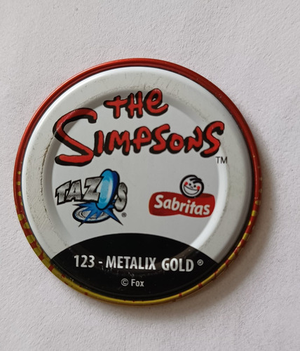 Tazo The Simpsons 123 Metalix Gold (Usado)