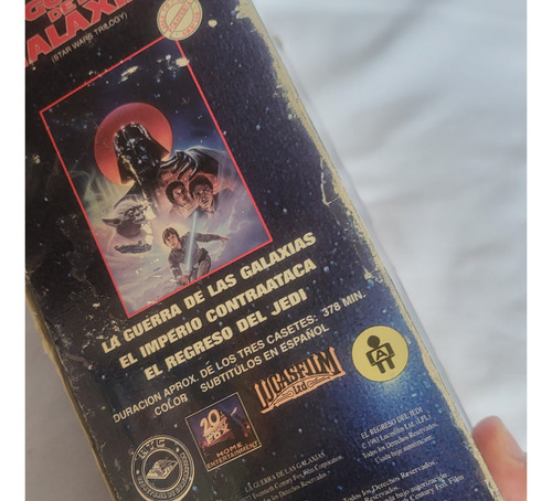 Coleccion 3 Cassetes Vhs Trilogia Starwars 80s Videovisa (Usado)