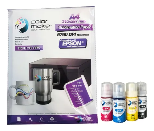 comprar Tinta Para Sublimar Color Make 70ml Papel Sublimacion True
