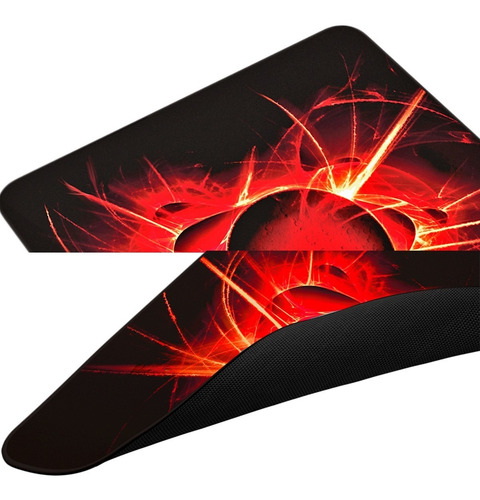 Imagen 3 de 3 de Mousepad Gamer Mars Gaming Rojo Y Negro 20x20cm Mouse Pad