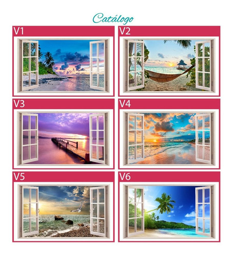 Imagen 3 de 9 de Vinilos Decorativos Ventana 3d
