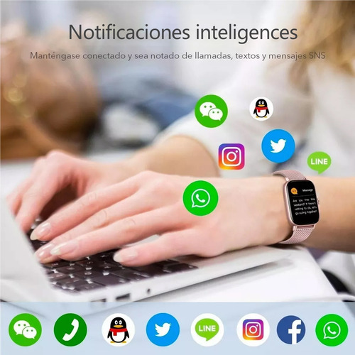 Bluetooth Sport Smart Watch Mujer Smartband Hombre Impermeab