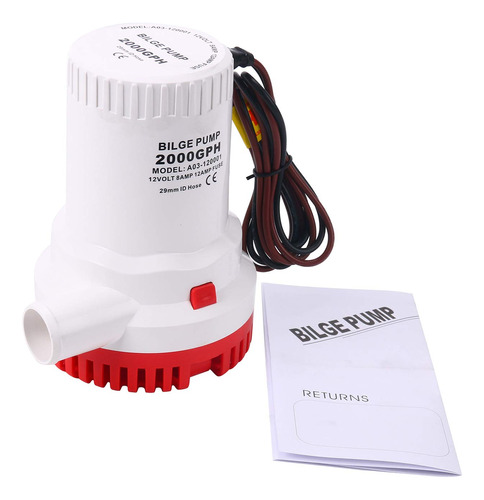 Novelbee Bomba De Sentina Sumergible Elctrica Marina De 12 V