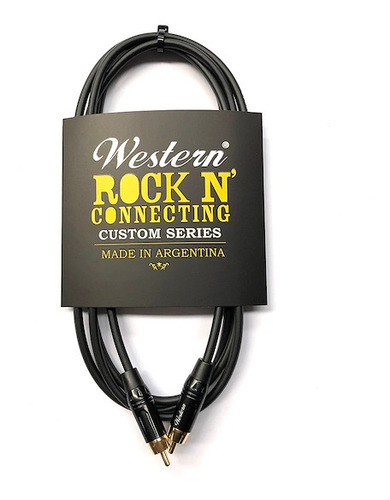 Imagen 4 de 10 de Cable Para Audio 2 Rca - 2 Rca Dorados Western Rca15