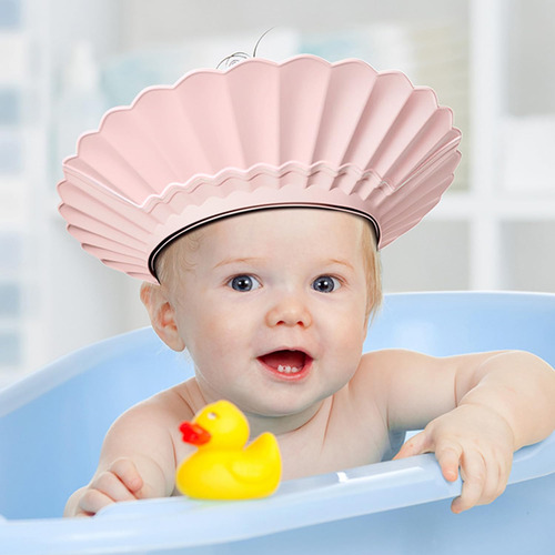 Gorro De Baño Suave Ajustable Niños Loto Rosa Color Nombre Del Diseño