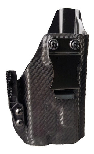 Coldre Kydex (velado) C/flap Glock G22 Gen5 C/olight Baldr S