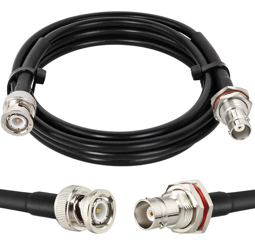 Mookeerf Cable Bnc  50 Ohmios Rg58 6 Pies Bnc Macho A Hembr