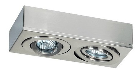 Imagen 3 de 3 de Plafon/spot Techo Gam Cardanico Blanco 2 Luces Dicro Gu10