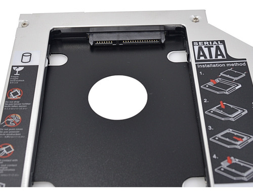 Caddy Sata A Sata 12,7mm Segundo Disco En Lectora Notebook