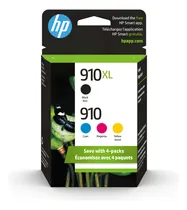 Comprar Hp 910 \u002F 910xl (3jb41an) Cartuchos De Tinta (cian, Magenta, Amarillo Y Negro) 4 Unidades En Embalaje Minorista