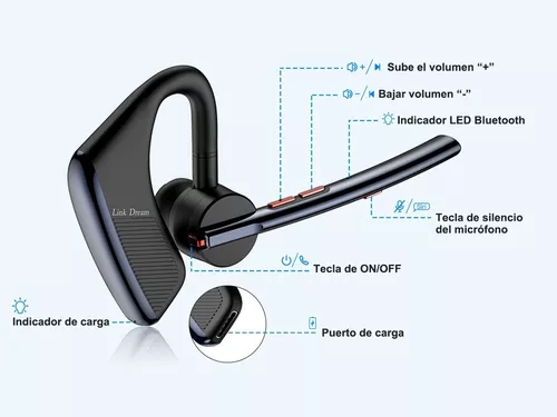 Link Dream Auriculares Inalambricos Bluetooth con Microfono