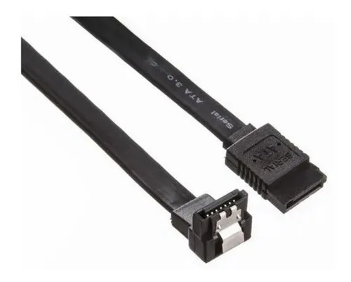 Cable Sata 3 6g Cpu Gamer Calidad A++ 90º Con Traba - Pc