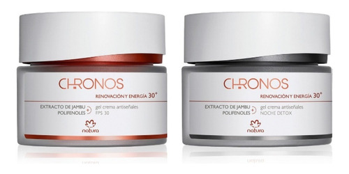 Crema Facial Antiseñales Natura Chronos +30 Día Y Noche