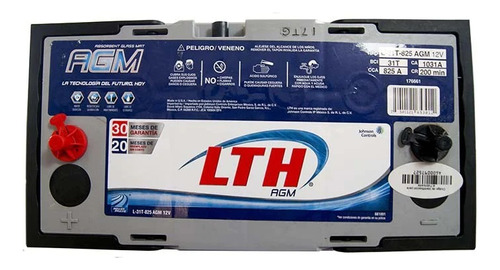 Bateria Lth Agm Modelo: L-31t-825 Agm