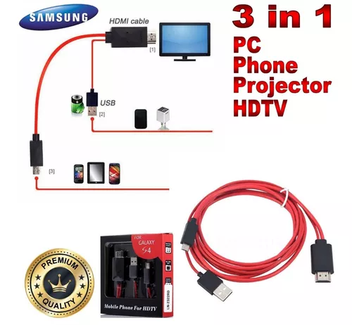  Adaptador micro USB a HDMI, adaptador de teléfono Android a TV  HD, resolución súper alta hasta 1080P y sonido estéreo de 8 canales,  transmisión de señal estable, W : Electrónica