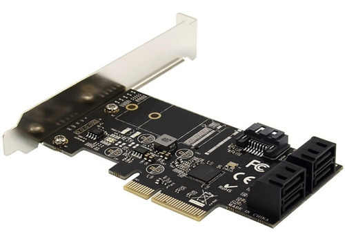 Placa De Expansion Pcie A 5 Discos Sata Amitosai