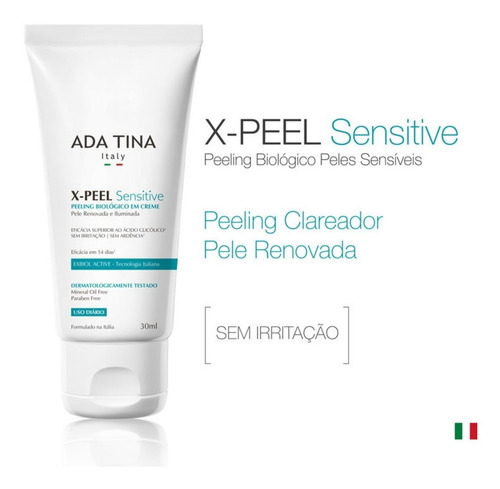 Ada Tina X-peel Sensitive Creme Para Rugas E Anti-idade 30ml