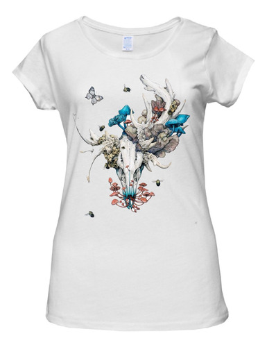 Playera Skull Craneo Calavera Diseño 1085 Playeras Beloma