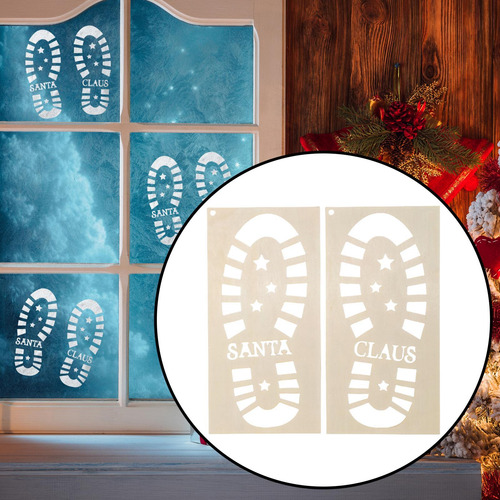 Plantilla De De Papá Noel Para Navidad, Plantilla Estrella