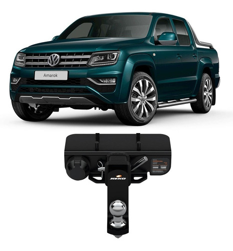 Engate Vw Amarok 2010 A 2021 Removível Tração 1500kg Rabicho