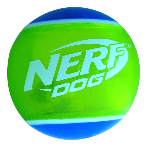 Juguete Pelota Con Luces Perro Cachorro Nerf Dog Tennis Ball Color Azul Y Verde Claro