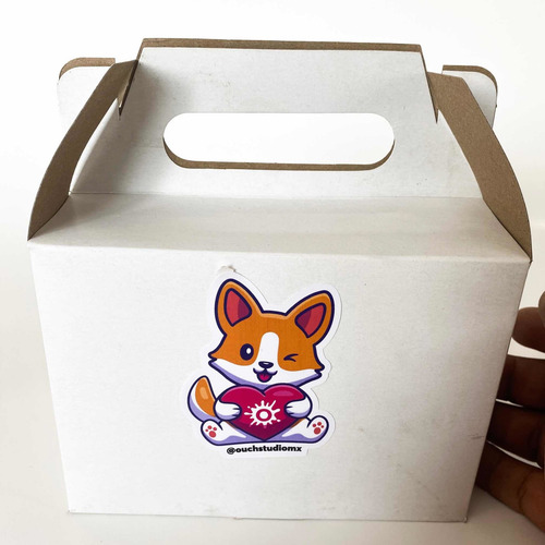 Imagen 2 de 6 de Sticker 300pzs De 3x3cm Impreso Y Cortado