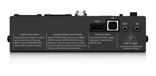 Imagen 5 de 7 de Tester De Cables Audio 8 En 1 Behringer Ct200