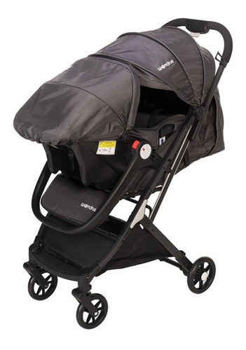 Cochecito de paseo Wondrus PLWON-308 set gris con chasis color negro