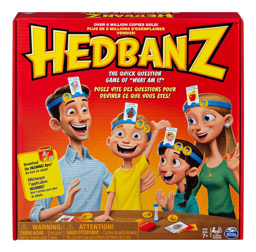 Juegos De Acción  Hedbanz, La Edición Puede Variar Fr80mn