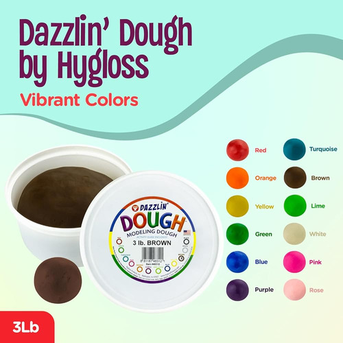 Hygloss Products Kids Unscented Dazzlin Masa Para Modelar - 