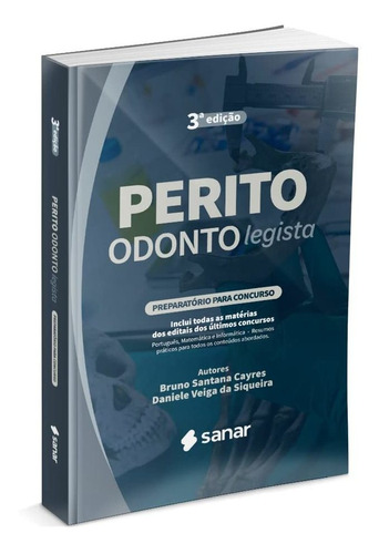 Livro Perito Odontolegista Preparatório Para Concursos, 3ª Edição 2022