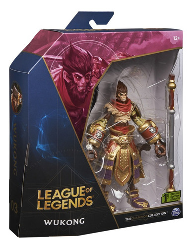 Figura De Acción Leagues Of Legend Wukong 15cm Spin Master