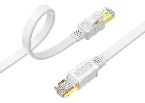 Larrok Cable Ethernet Cat 8 De 30 Pies, Cable Lan De Interne