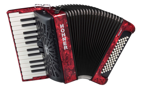 Acordeón A Piano Hohner Bravo Ii 60 Bajos Con Funda.