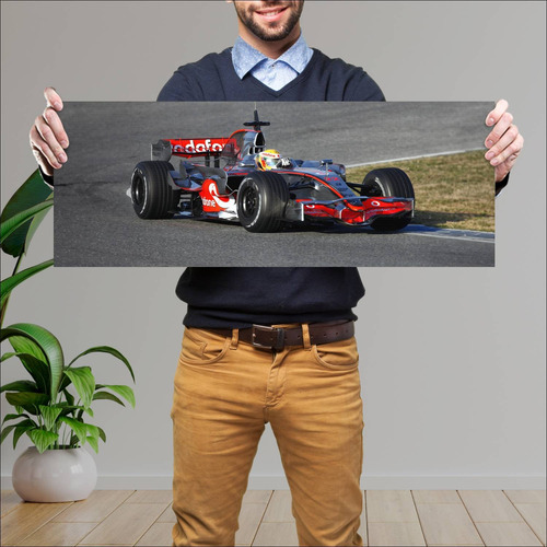 Cuadro 30x80cm Auto 2008 Mclaren Mercedes Mp4 23 45