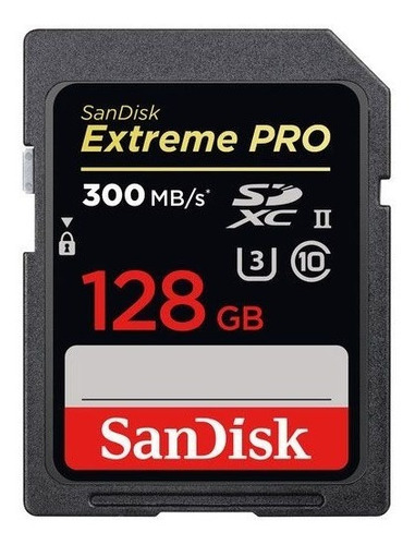 Cartão De Memória Sdxc Sandisk 128gb Extreme Pro 300mb/s