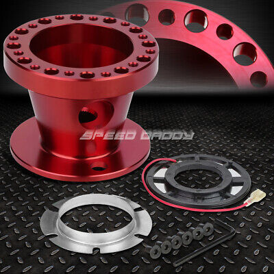 For 240sx 300zx Sentra Maxima Red Aluminum Steering Whee Oad