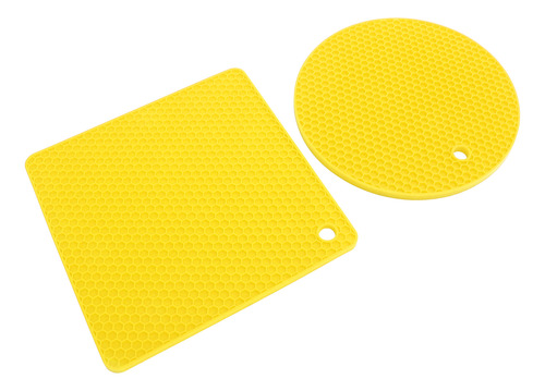 Alfombrillas De Silicona Para Cocina, 5 Unidades, 2 Redondas