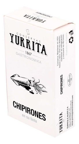 Calamar Yurrita En Su Tinta 111g