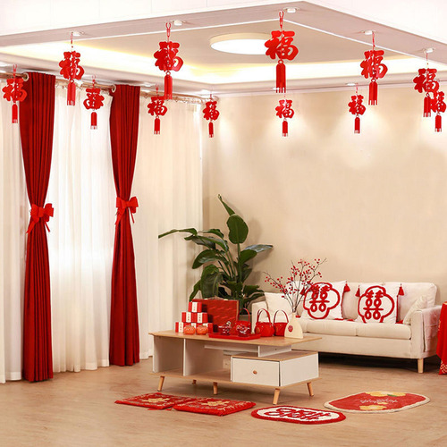 12 Uds. De Decoraciones Colgantes De Año Nuevo Chino,